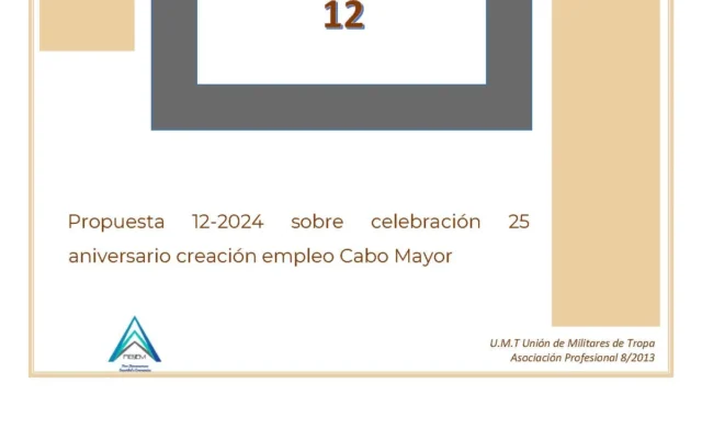 Propuesta 12-2024 sobre celebración 25 aniversario creación empleo Cabo Mayor